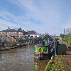 Moored in a residential area of Atherstone, but with very poor signal