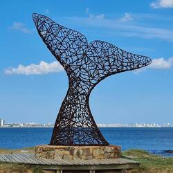 Im Hintergrund: Punta del Este