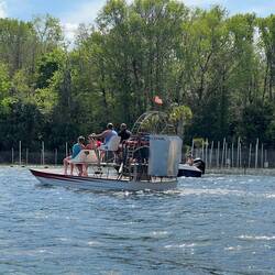 This airboat came in to the Springs for a bit.