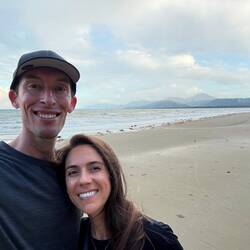 View from 4 Mile Beach in Port Douglas where we ended the night