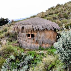 Kleine Hütte am Weg