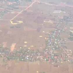 The Cambodian countryside.