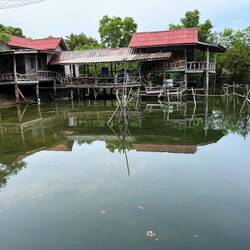 Our hostel on stilts
