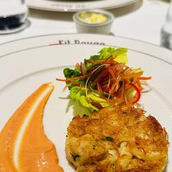 Karibbischer Krabben Cake