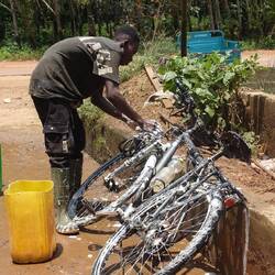 Und danach gründlich eingeseift...