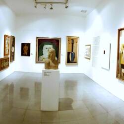 Visiting Museum Antioquia.