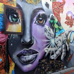 This graffiti is a tribute to the locals who fell during "Operation Orion".