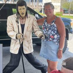 Photo op at Angels Diner