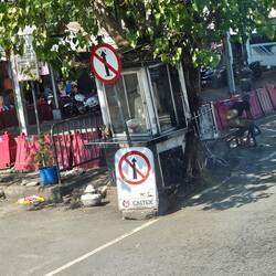 Tiny shrine in the marketplace.