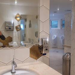 Not oft' photographed, but nice bathroom (or W.C., Wasser Klosett).