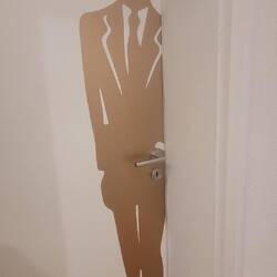 1 of the most obvious men's room signs.