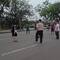 Vietnamese version of hackysack. Small groups lined for blocks playing