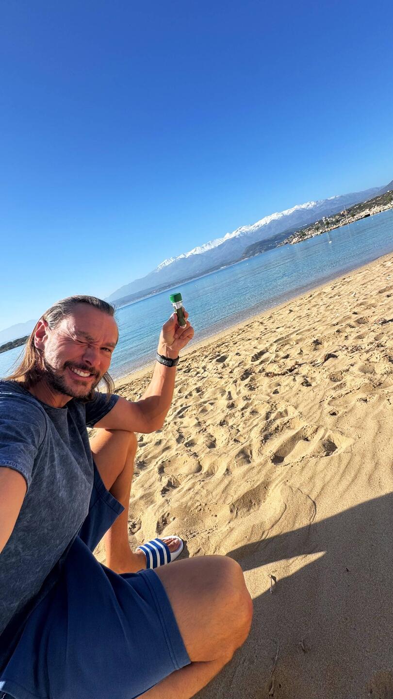 Cache Numero UNO auf Kreta am Marathi Beach