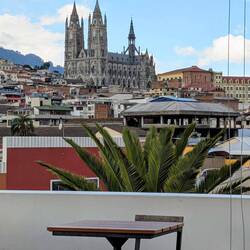 Blick vom Rooftop - Restaurant