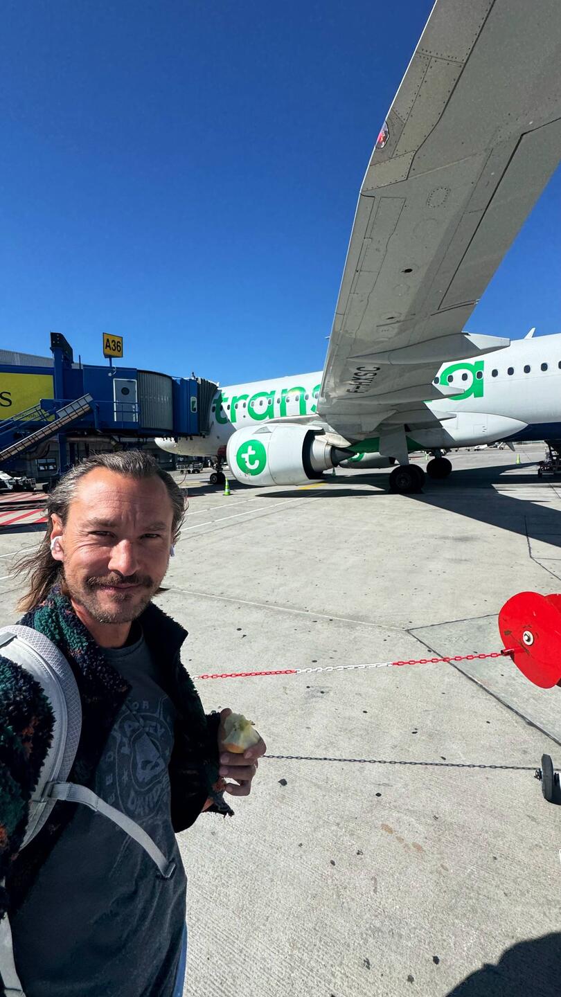 Ab in den Flieger in Athen