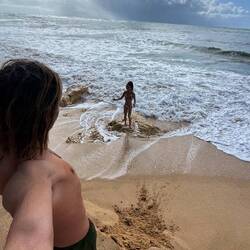 Sie war auch im Wasser das zweite Mal überhaupt! 😂😂