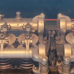 4 valves, 2 spark-plugs per cyl heads. Ahead of their time.