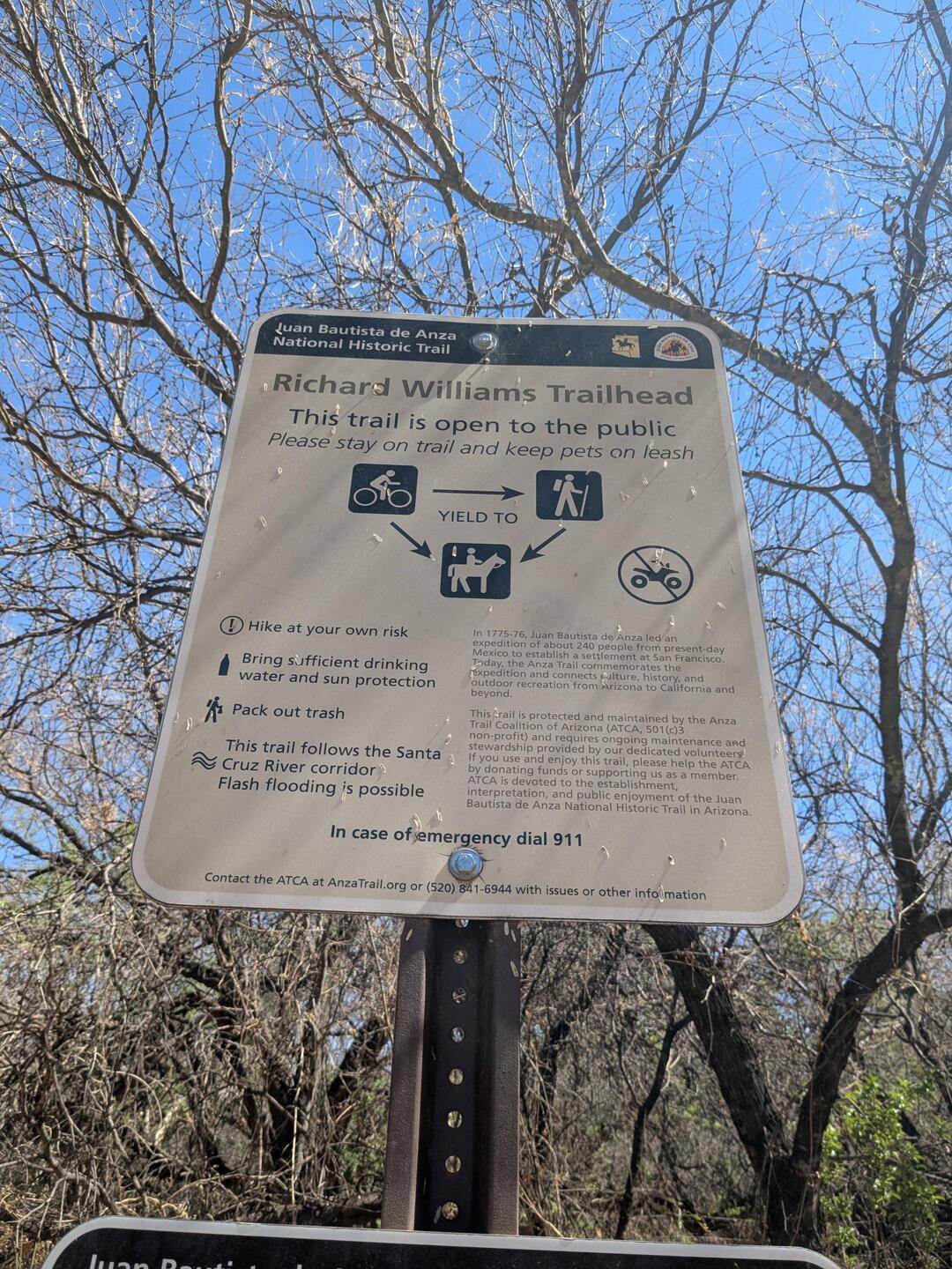 Beginning of the trail.