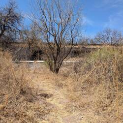 Frontage road bridge