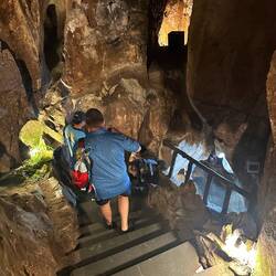 Walking down to the Buddhist re-creation of Hell