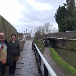 On the way to The King's Head with Tom