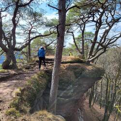 Auf dem Weg zum Jungfernsprung.