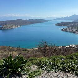 Mirabella bay with the Spinalonga island