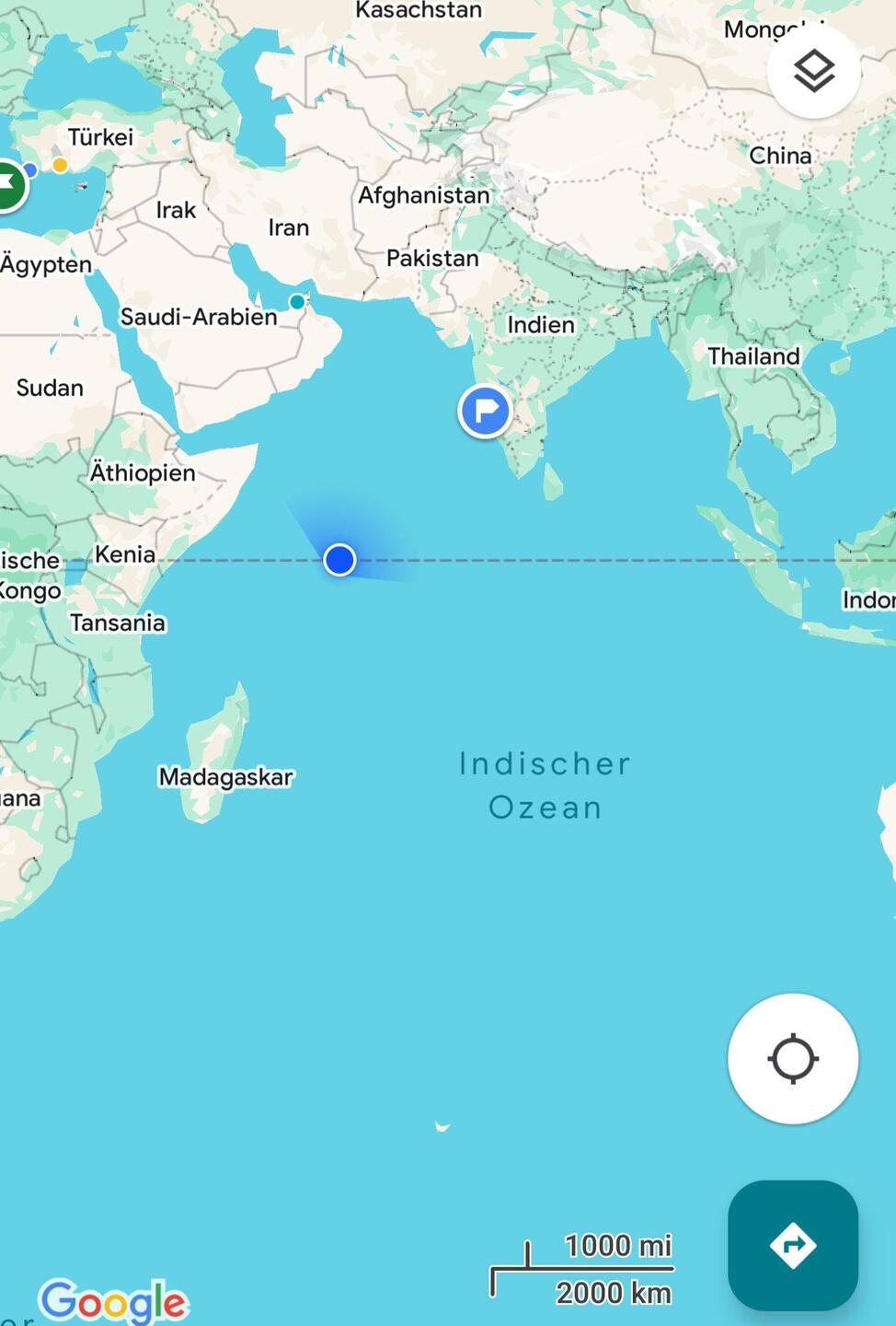 Äquator Überquerung