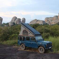Vor den Steinen finden wir einen schönen Platz...