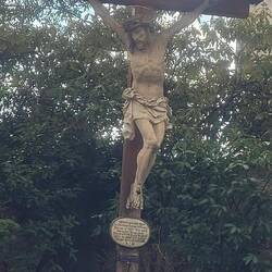 These crucifixion crosses are fairly common here.