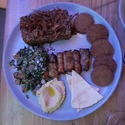 Guter vegetarischer Teller