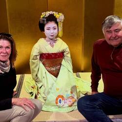 We met this young Geisha apprentice in training
