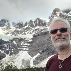 Gletscher vom Mirador Francés gesehen