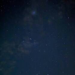 Very clear night sky