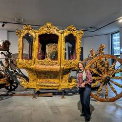 Cinderella at her carriage