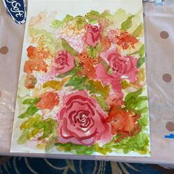 One of my student's "Intuitive Floral"