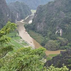 Limestone karsts and Trang An river