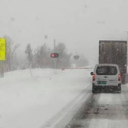 ... und dann war auf einmal die Straße gesperrt und wir durften Kolonne fahren 😊