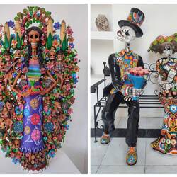 Kunsthandwerk zum Thema Día de los Muertos
