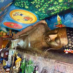 The Reclining Buddha.