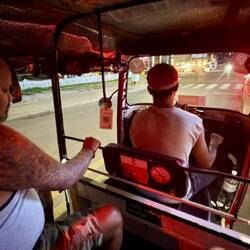 Tuk-tuk ride with Vinny.