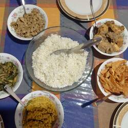 Das Curryessen bei Niranga u. Roshana