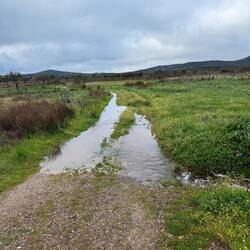 Wet roads, so we took some other paved roads