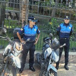 Polizei ist hier wie in Peru allgegenwärtig