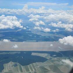das Delta des Rio Guaya von oben