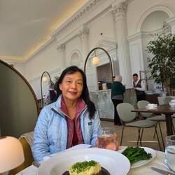 Lunch at The Orangery, Kensington Palace garden.