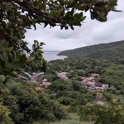 Die Honiginsel von oben (Mona musste natürlich auch auf den Aussichtspunkt der Insel 🏝️😇)