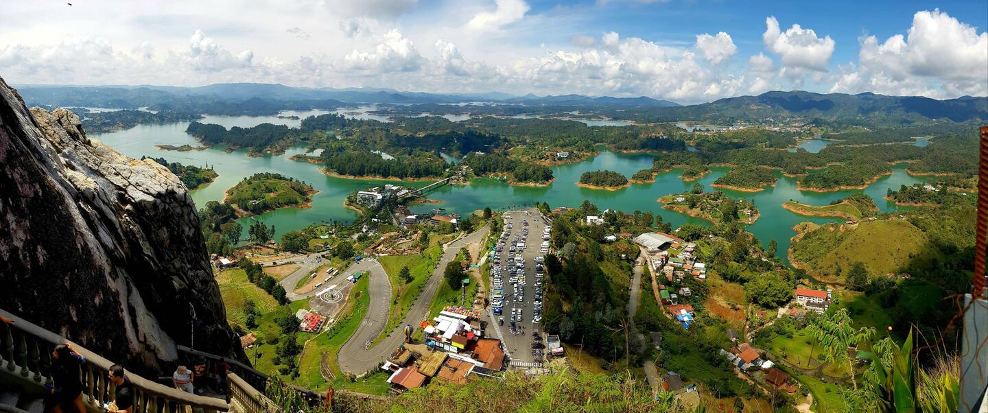 Climbing the Rock. The view is just amazing!