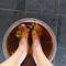 Contactless foot massage