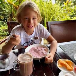 Letztes Frühstück im Hotel